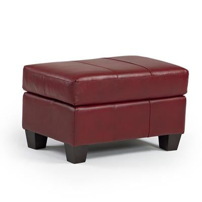 Best Home Furnishings Leather Ottoman F66EL IMAGE 1