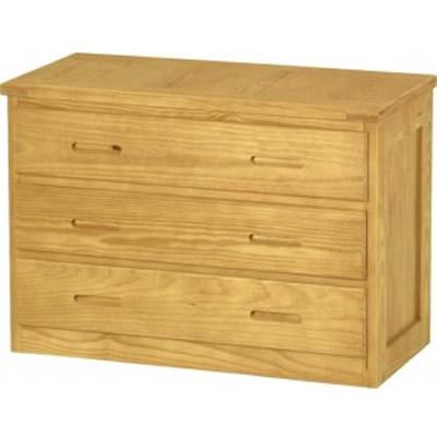 Crate Designs Furniture 3-Drawer Dresser 7011 Dresser - Yellow IMAGE 1