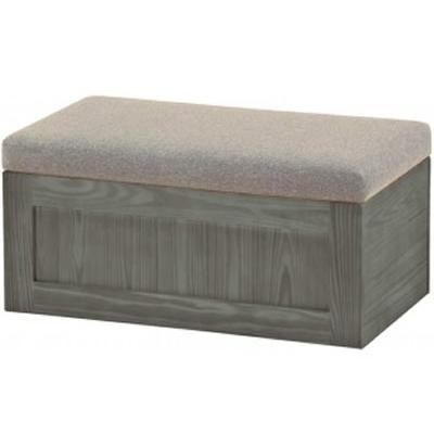 Crate Designs Furniture Storage Bench 8018 Storage Bench - Grey IMAGE 1