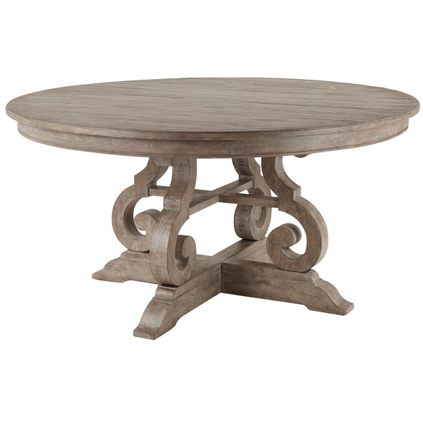 Magnussen Round Tinley Park Dining Table with Pedestal Base D4646-23B/D4646-23T IMAGE 1