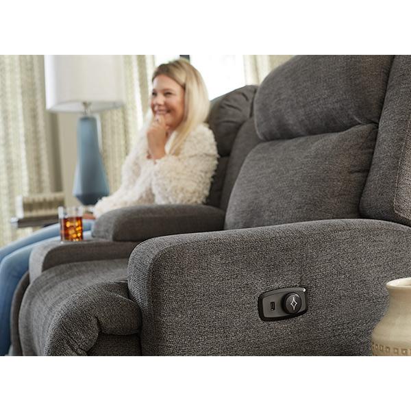 Best Home Furnishings O'Neil Reclining Fabric Loveseat O'Neil L920RY4 Reclinig Loveseat with Console - Charcoal IMAGE 7