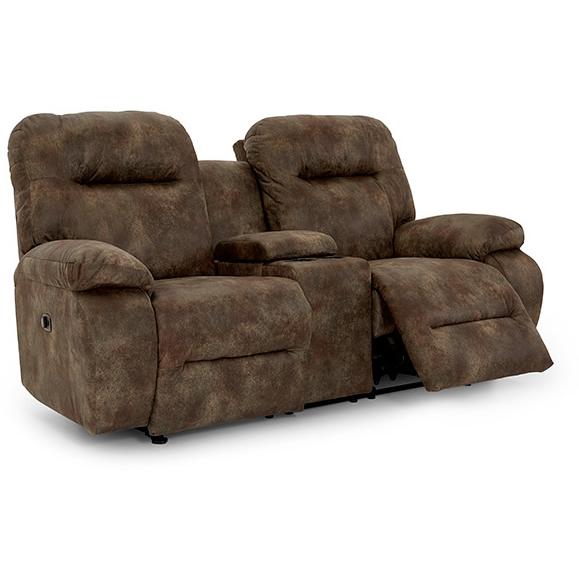 Best Home Furnishings Arial Reclining Fabric Loveseat Arial L660RY4 Reclinig Loveseat with Console - Driftwood IMAGE 2