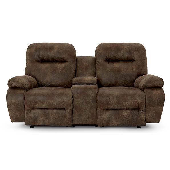 Best Home Furnishings Arial Reclining Fabric Loveseat Arial L660RY4 Reclinig Loveseat with Console - Driftwood IMAGE 3