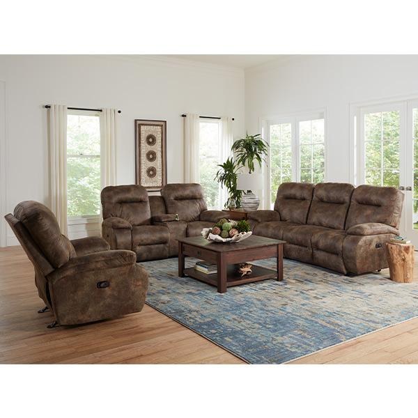 Best Home Furnishings Arial Reclining Fabric Loveseat Arial L660RY4 Reclinig Loveseat with Console - Driftwood IMAGE 7