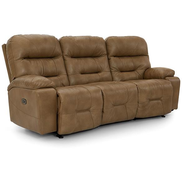 Best Home Furnishings Ryson Reclining Leather Sofa Ryson U850CZ4 Reclining Sofa - Stone IMAGE 1