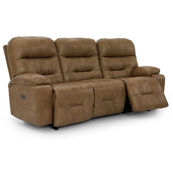 Best Home Furnishings Ryson Reclining Leather Sofa Ryson U850CZ4 Reclining Sofa - Stone IMAGE 2