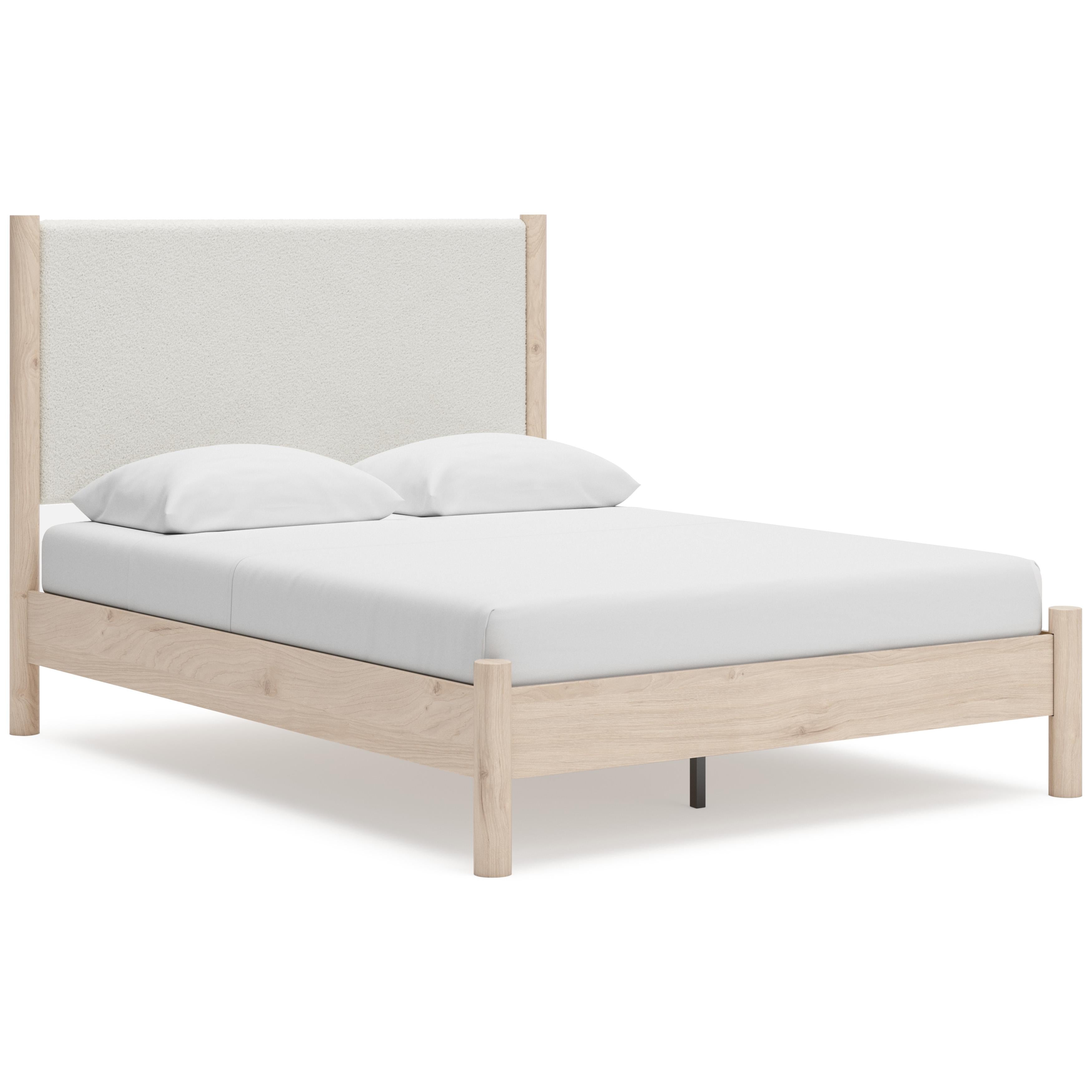 フレミー Signature Design by Ashley Cadmori B2615B4 Queen Upholstered Panel Bed