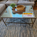 T440-1 Antique Gold Coffee Table