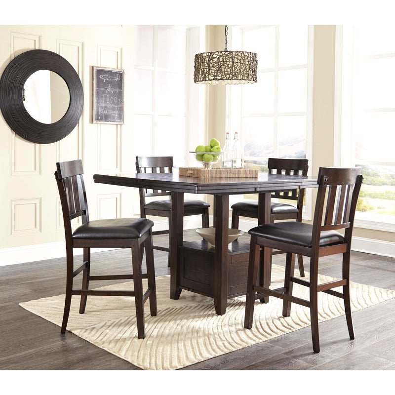 Signature Design by Ashley Haddigan D596D7 7 pc Counter Height Dining Set IMAGE 1