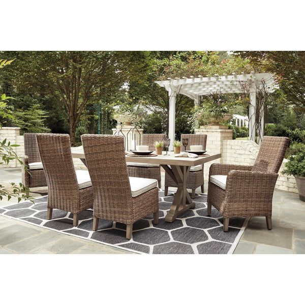Signature Design by Ashley Beachcroft P791 7 pc Outdoor Dining Set IMAGE 1