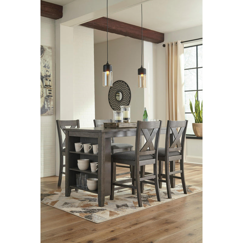 Signature Design by Ashley Caitbrook D388D2 5 pc Counter Height Dining Set IMAGE 1