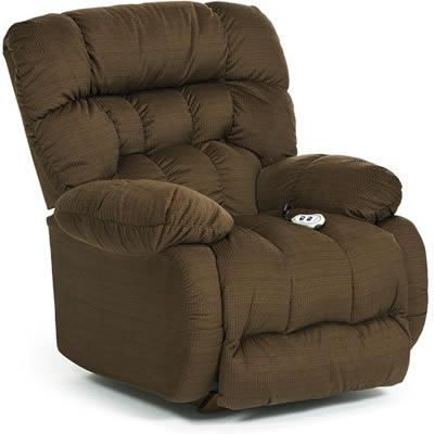 Best Home Furnishings Plusher Power Rocker Fabric Recliner Plusher 8MP27 IMAGE 1