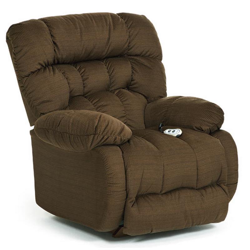 Best Home Furnishings Plusher Power Rocker Fabric Recliner Plusher 8MP27 IMAGE 2