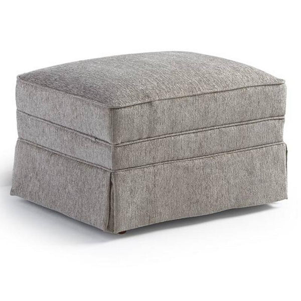 Best Home Furnishings Fabric Ottoman Bruno 0010-2 Grey IMAGE 1