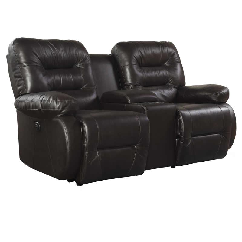 Best Home Furnishings Maddox Manual Reclining Leather Loveseat Maddox L840CC7 IMAGE 1