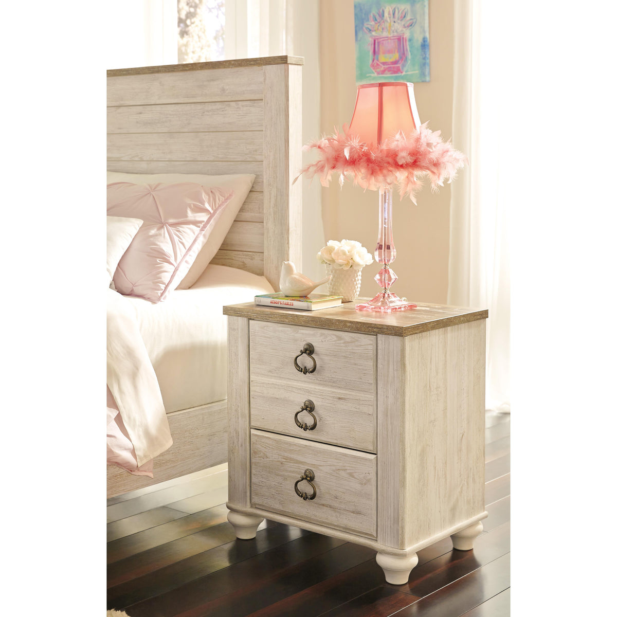 Signature Design by Ashley Willowton B267 7 pc Full Panel Bedroom Set