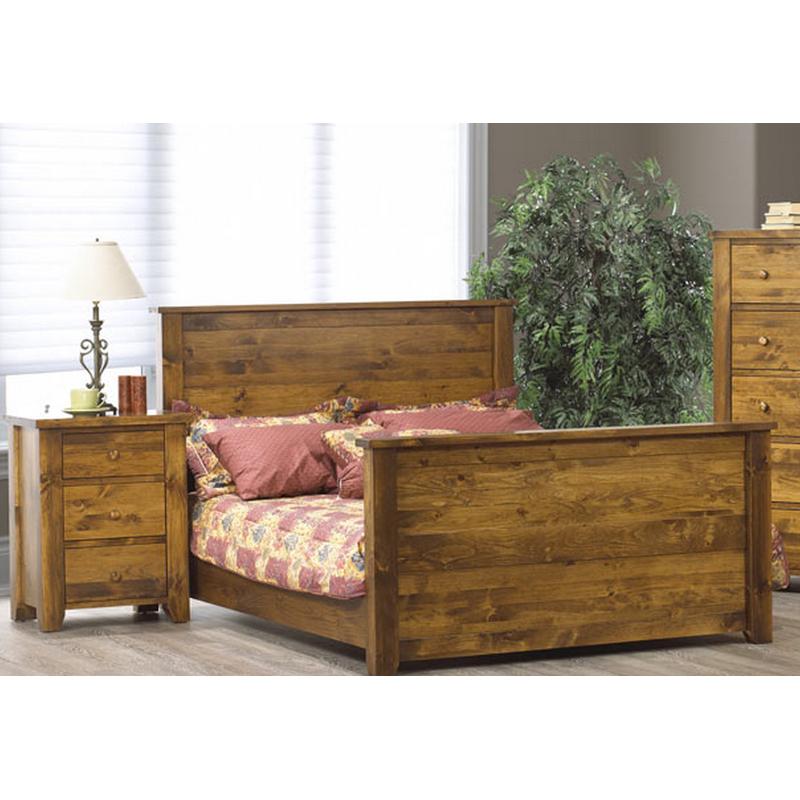 Vokes Furniture Rough Sawn Queen Panel Bed 850-1960-2 IMAGE 2
