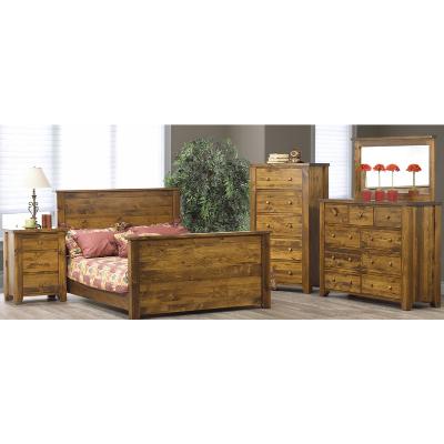Vokes Furniture Rough Sawn Queen Panel Bed 850-1960-2 IMAGE 3
