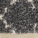 Kalora Interiors Lane Grey Cream Lattice Luxury Rug, 5'3" x 7'7" IMAGE 10