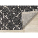 Kalora Interiors Lane Grey Cream Lattice Luxury Rug, 5'3" x 7'7" IMAGE 6