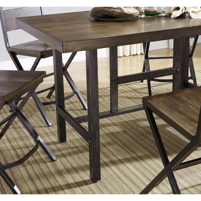 Signature Design by Ashley Kavara Counter Height Dining Table with Trestle Base D469-13 IMAGE 3