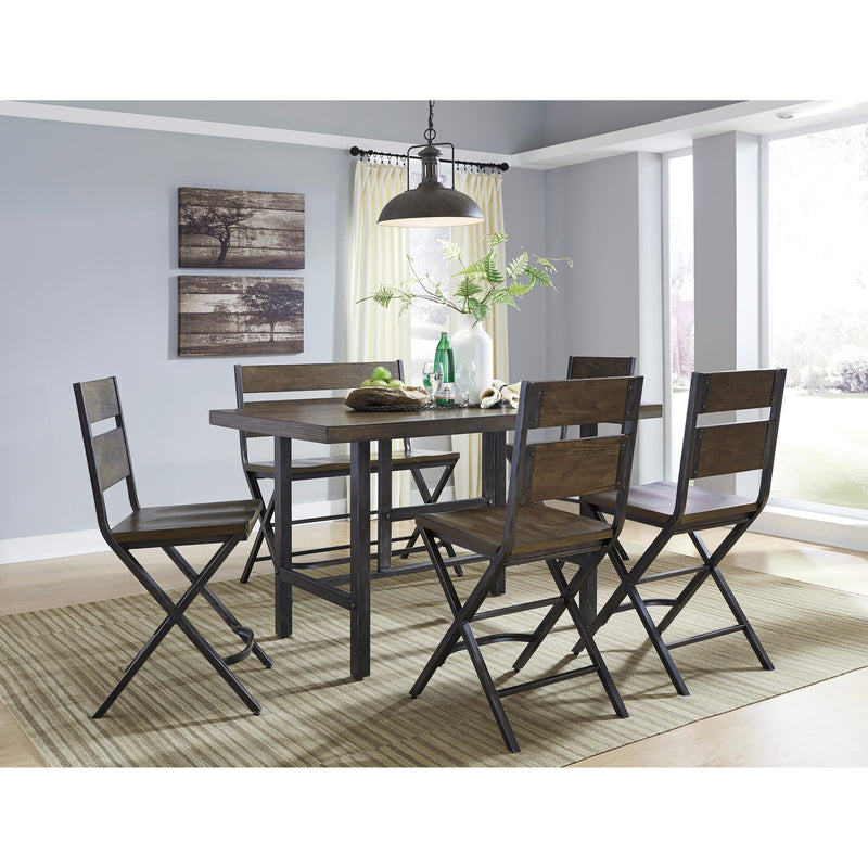 Signature Design by Ashley Kavara Counter Height Dining Table with Trestle Base D469-13 IMAGE 6