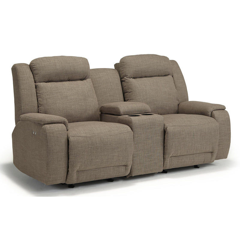 Best Home Furnishings Hardisty Manual Reclining Fabric Loveseat L680RC4-24699 IMAGE 1