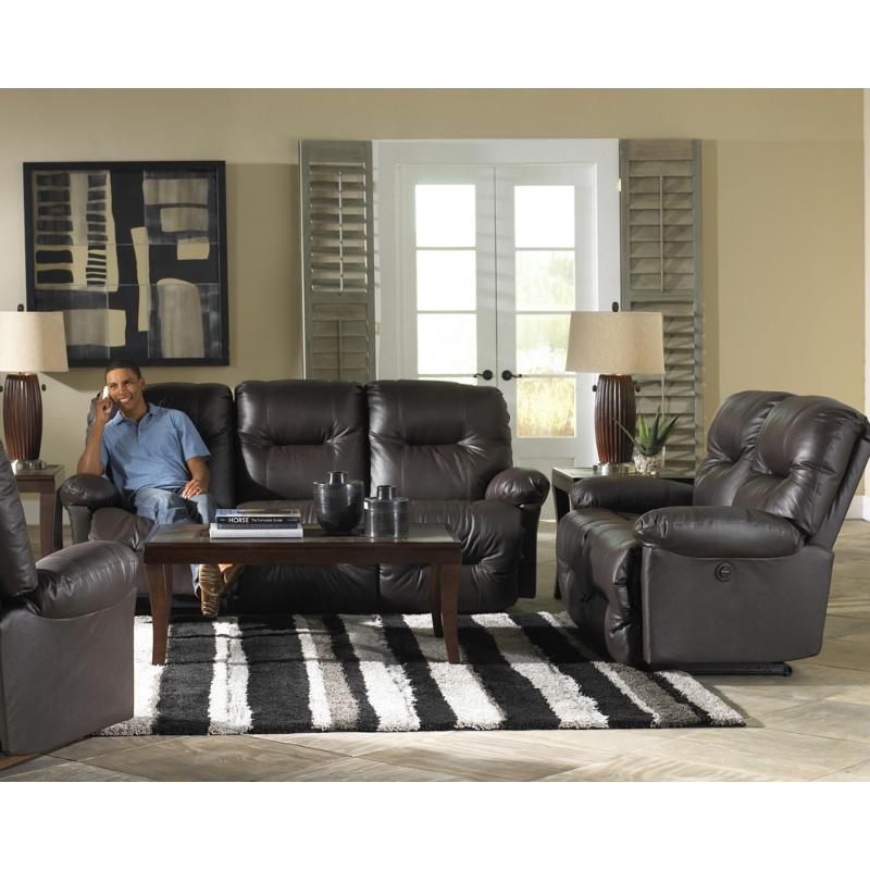 Best Home Furnishings Zaynah Manual Reclining Leather Loveseat L501CA4 71366KL IMAGE 2