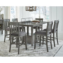 Signature Design by Ashley Hallanden D589D4 7 pc Counter Height Dining Set IMAGE 1