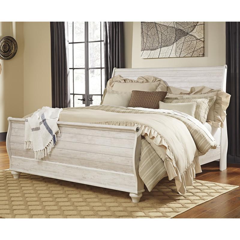  Signature Design by Ashley Willowton B267B44 8 pc King Sleigh Bedroom Set IMAGE 2