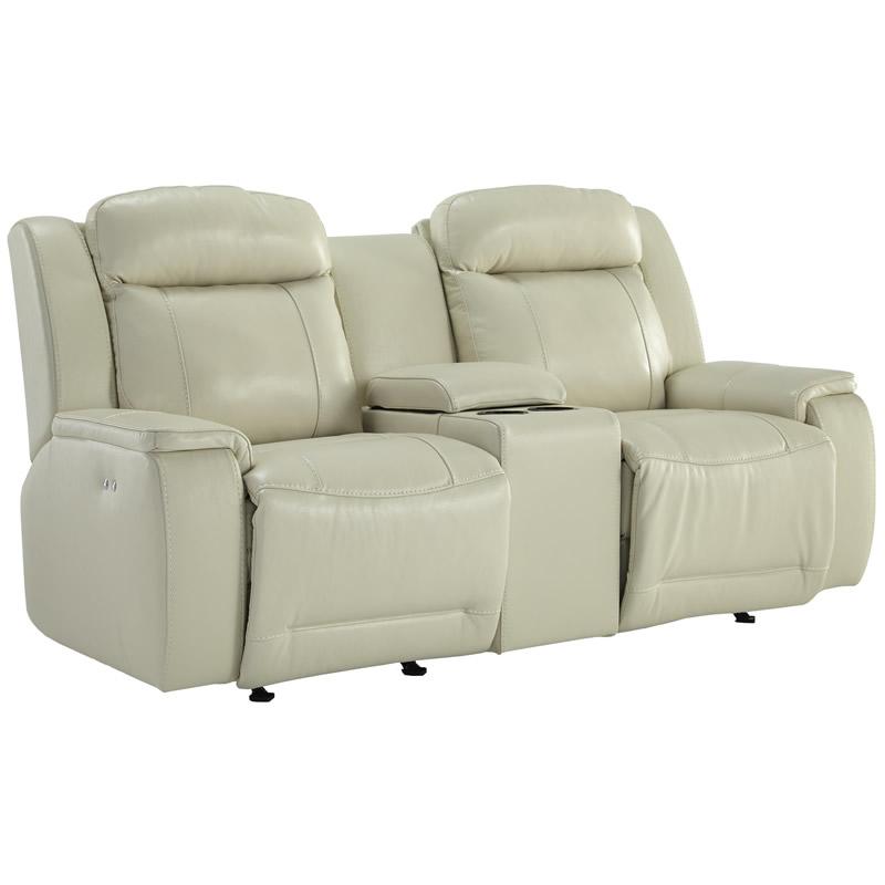 Best Home Furnishings Hardisty Manual Reclining Leather Loveseat Hardisty L680CC7 IMAGE 1