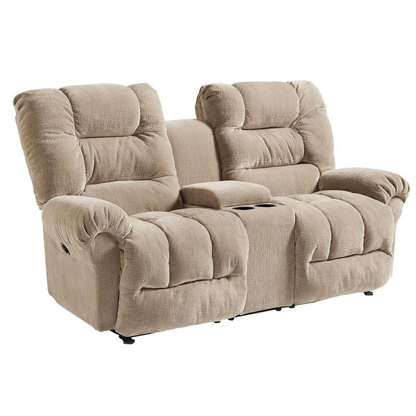 Best Home Furnishings Seger Reclining Fabric Loveseat Seger L720RC7 Rocking Loveseat with Console IMAGE 1