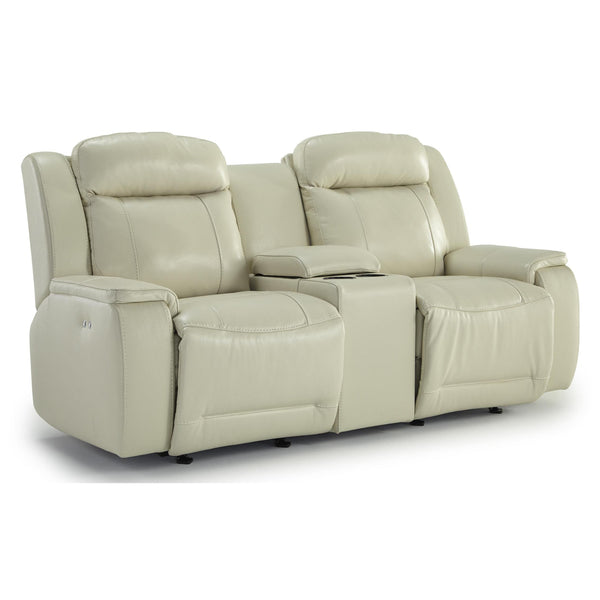 Best Home Furnishings Hardisty Power Reclining Leather Match Loveseat Hardisty L680C-Q7 IMAGE 1