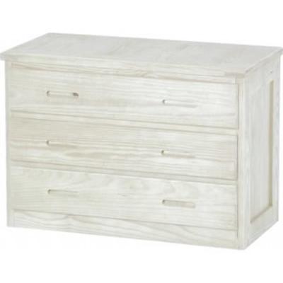 Crate Designs Furniture 3-Drawer Dresser 7011 Dresser - White IMAGE 1