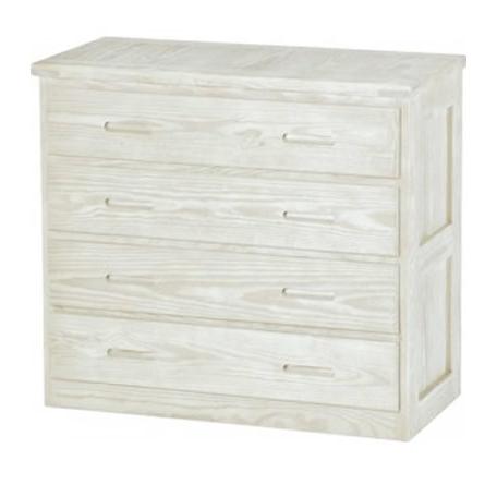 Crate Designs Furniture 3-Drawer Dresser 7017 Dresser - White IMAGE 1