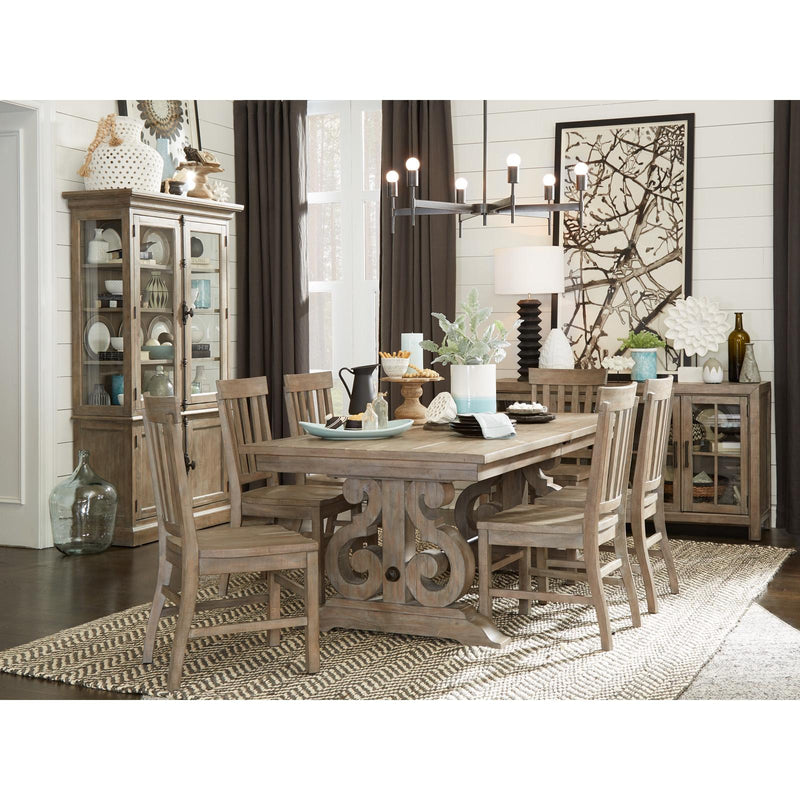 Magnussen Tinley Park Dining Table with Trestle Base D4646-20B/D4646-20T IMAGE 3