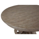 Magnussen Round Tinley Park Dining Table with Pedestal Base D4646-22B/D4646-22T IMAGE 2