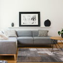  Kalora Interiors Breeze Blue Grey Simple Patches Rug, 5'3" x 7'7" IMAGE 3