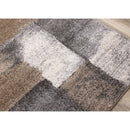  Kalora Interiors Breeze Blue Grey Simple Patches Rug, 5'3" x 7'7" IMAGE 4