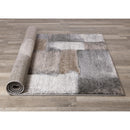  Kalora Interiors Breeze Blue Grey Simple Patches Rug, 5'3" x 7'7" IMAGE 7