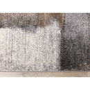  Kalora Interiors Breeze Blue Grey Simple Patches Rug, 5'3" x 7'7" IMAGE 8