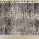  Kalora Interiors Cathedral Grey Cream Distressed Patchwork Rug, 5'1" x 7'7" IMAGE 10