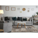  Kalora Interiors Cathedral Grey Cream Distressed Patchwork Rug, 5'1" x 7'7" IMAGE 3