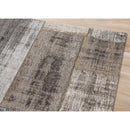  Kalora Interiors Cathedral Grey Cream Distressed Patchwork Rug, 5'1" x 7'7" IMAGE 4