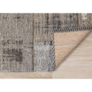  Kalora Interiors Cathedral Grey Cream Distressed Patchwork Rug, 5'1" x 7'7" IMAGE 6