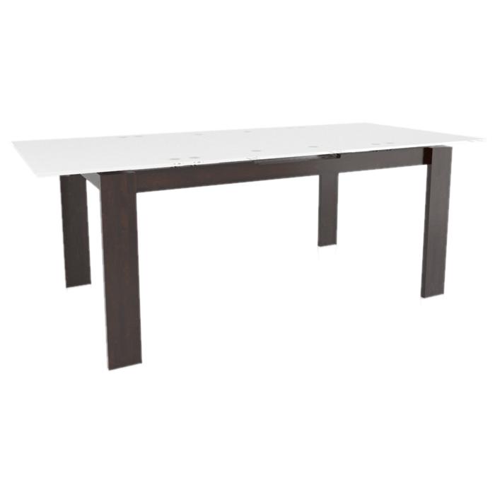 Canadel Downtown Dining Table with Glass Top GRE03866WH18MDCN1 IMAGE 2