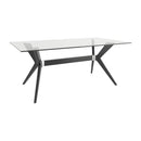 Canadel Downtown Dining Table with Glass Top GRE04072CL63MDPNF/BAS02003NA63MDP IMAGE 1