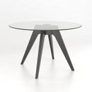 Canadel Round Downtown Dining Table with Glass Top GRN04848CL59MDQNF/BAS01005NA59MDQ IMAGE 1