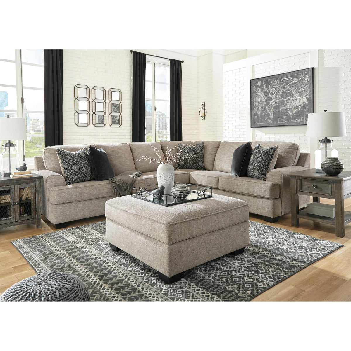 Signature Design by Ashley Bovarian Fabric 3 pc Sectional 5610355/5610