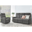  Elran Brenna Power Reclining Fabric Sofa Brenna 4017 125-410-135 Power Reclining Sofa with Adjustable Headrest IMAGE 2